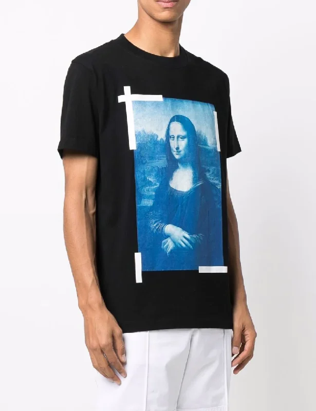 Off-White S/S Slim Fit Blue Mona Lisa T-Shirt (Black) Off-White S/S Slim Fit Blue Mona Lisa T-Shirt (Black)