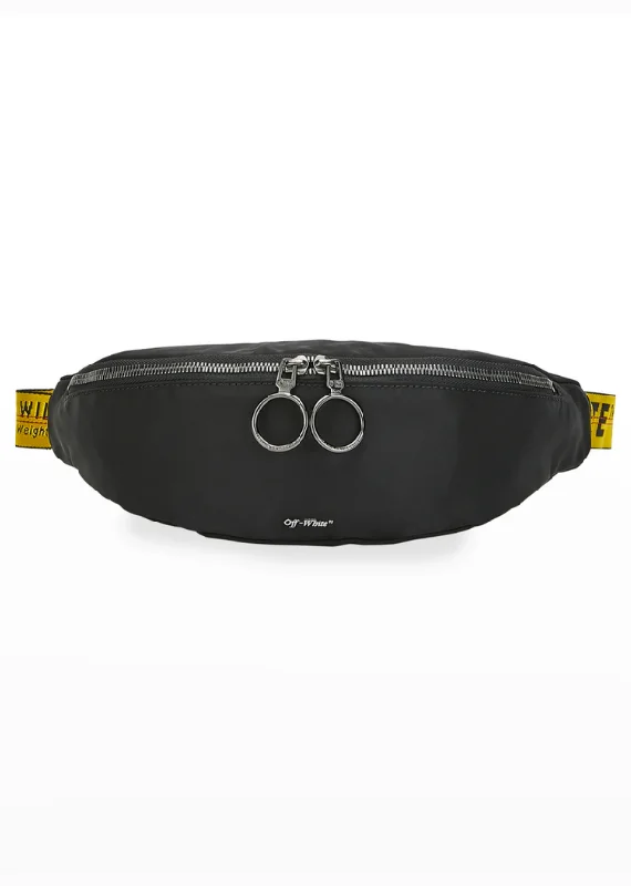 Off-White Men's Web-Strap Belt Bag/Fanny Pack