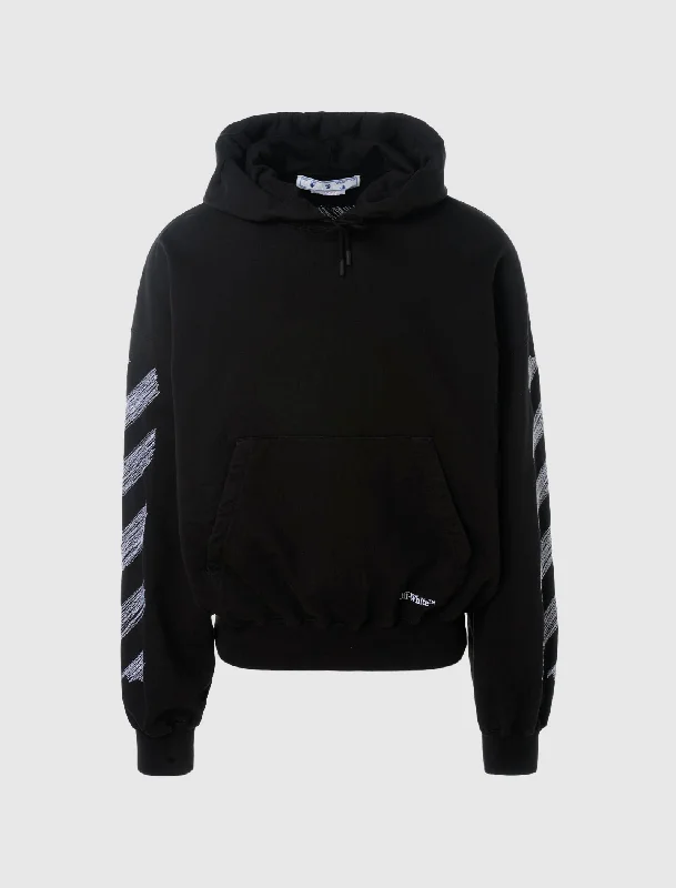 OFF WHITE SCRIBBLE DIAGONAL HOODIE OFF WHITE SCRIBBLE DIAGONAL HOODIE