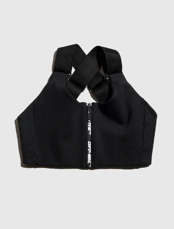 WOMEN'S ZIP LOGO BRA WOMEN'S ZIP LOGO BRA
