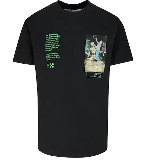 Off-White Slim Fit Pascal Painting T-Shirt (Black) Off-White Slim Fit Pascal Painting T-Shirt (Black)