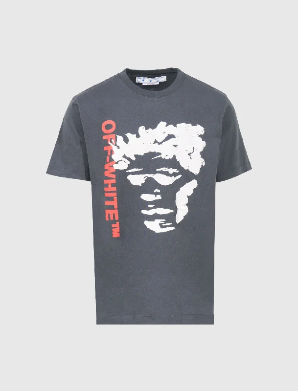 OFF WHITE SHORT SLEEVE FACE ARROW TEE