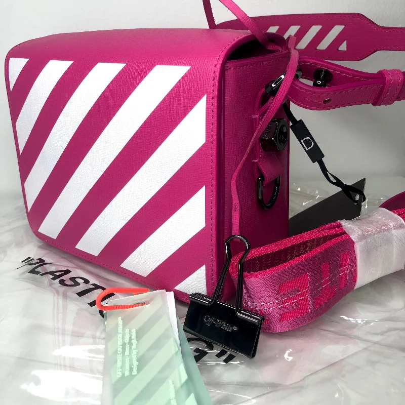 Off-White C/O Virgil Abloh 19SS Pink Stripe Shoulder Bag