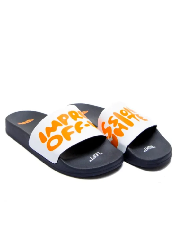 Off-White Impressionism Slider Sandals White/orange