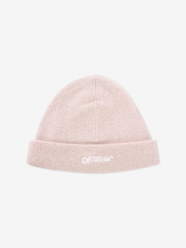 Off-White Baby Bookish Beanie Hat in Beige Off-White Baby Bookish Beanie Hat in Beige