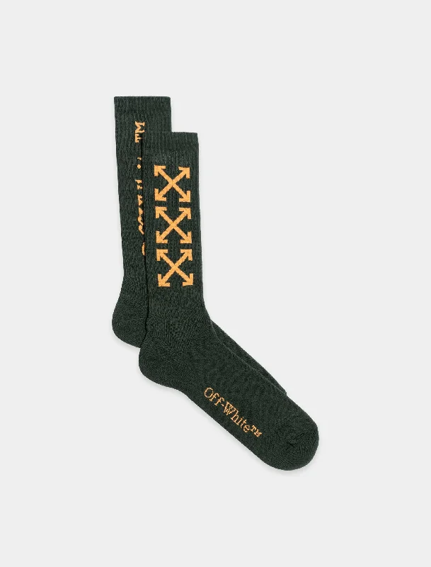 OFF WHITE ARROW BOOKISH MEDIUM SOCKS