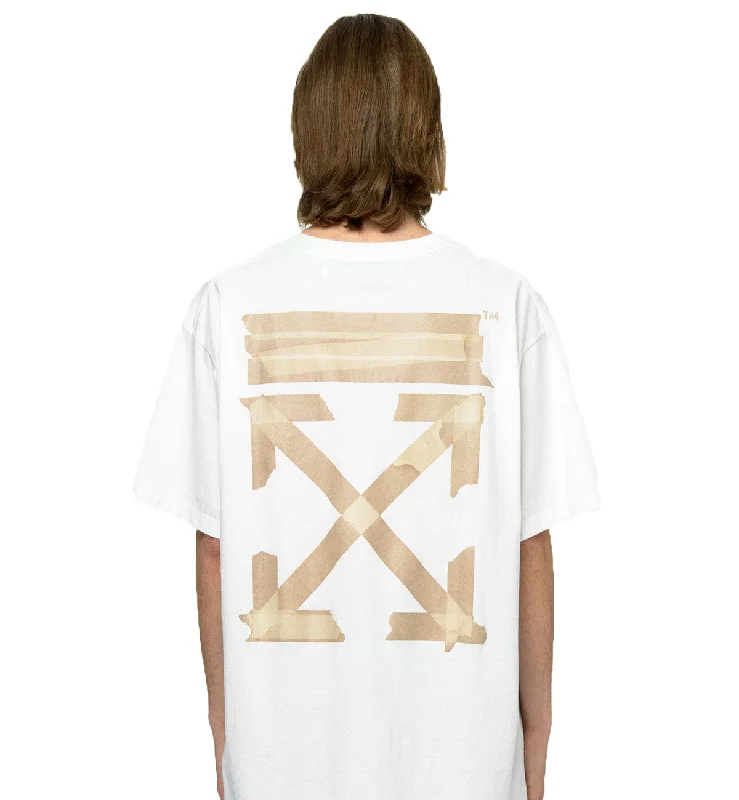Off-White Beige Tape Arrow Tee (White) Off-White Beige Tape Arrow Tee (White)