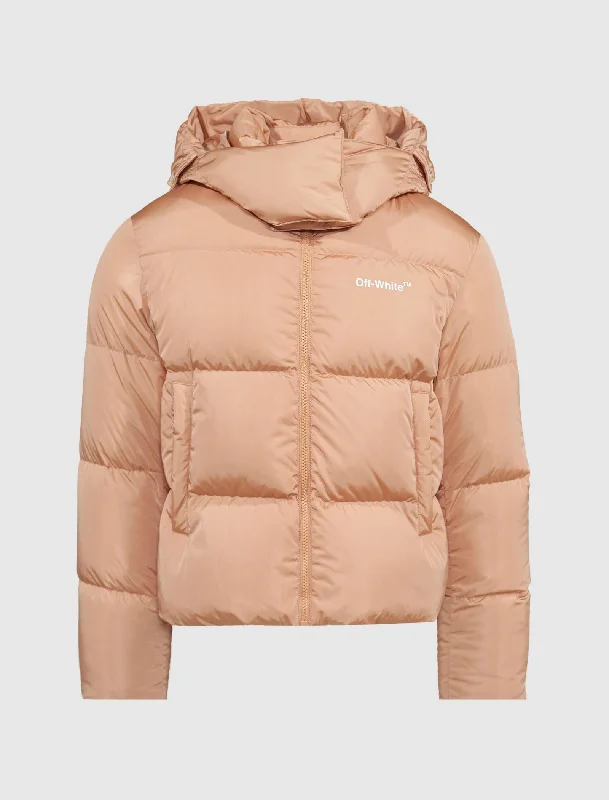 WOMEN'S DIAGONAL REGULAR-FIT PUFFER JACKET WOMEN'S DIAGONAL REGULAR-FIT PUFFER JACKET
