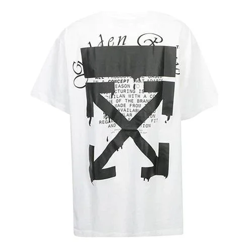 Off-White SS20 Dripping Arrows Logo Loose Tee (White) Off-White SS20 Dripping Arrows Logo Loose Tee (White)