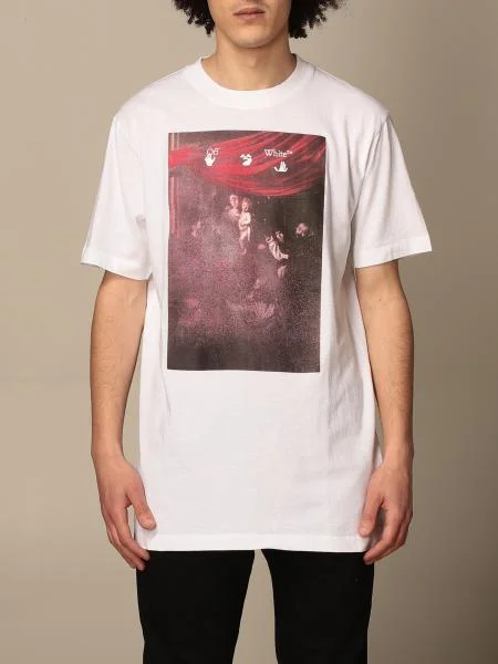 OFF-WHITE Sprayed Caravaggio T-shirt (White) OFF-WHITE Sprayed Caravaggio T-shirt (White)