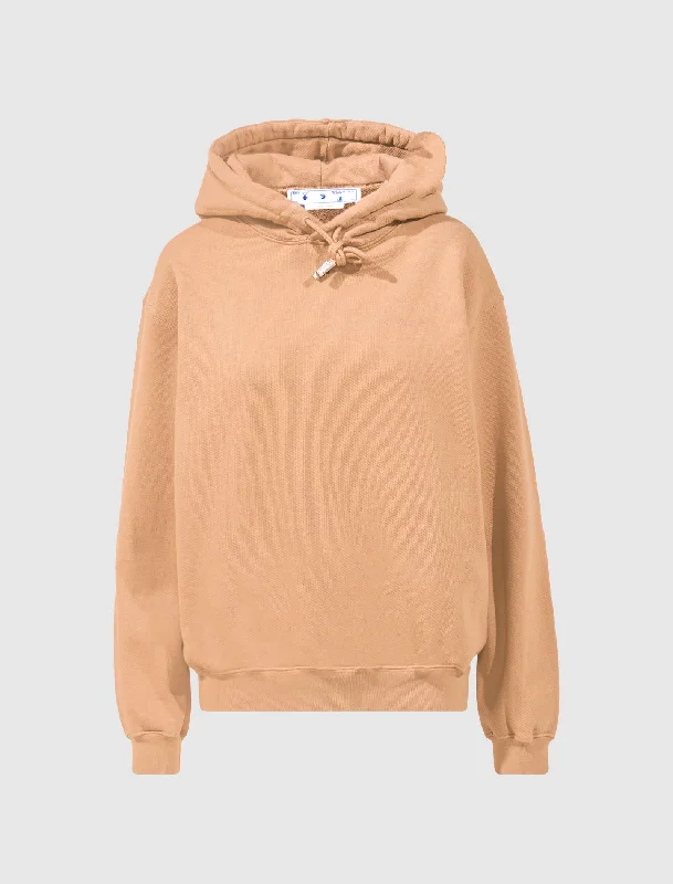 OFF WHITE WOMEN'S DIAGONAL REGULAR-FIT HOODIE OFF WHITE WOMEN'S DIAGONAL REGULAR-FIT HOODIE
