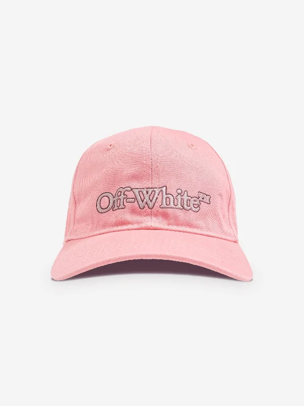 Off-White Girls Big Bookish Baseball Cap in Pink Off-White Girls Big Bookish Baseball Cap in Pink