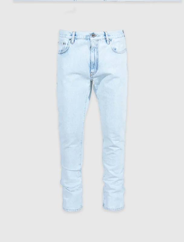 OFF WHITE DIAGONAL POCKET SKINNY JEAN