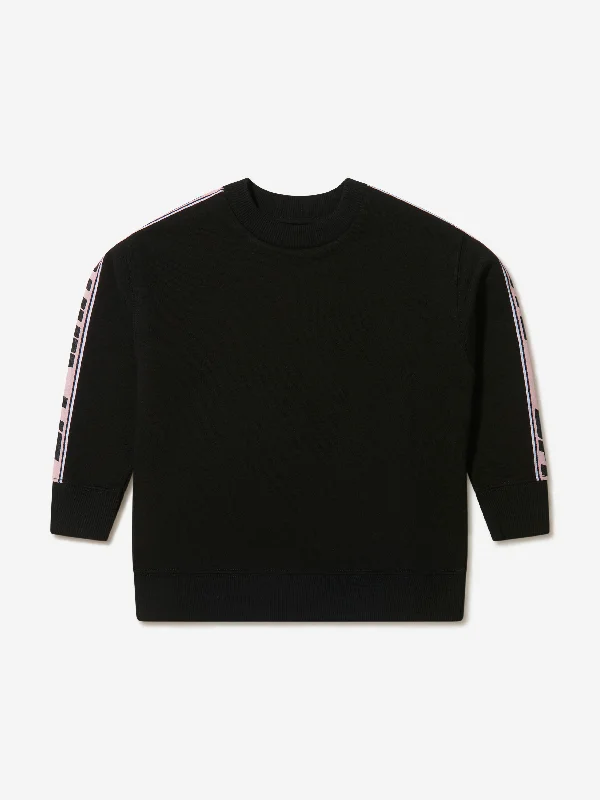 Off-White Girls Cotton Crew Neck Logo Band Sweatshirt Off-White Girls Cotton Crew Neck Logo Band Sweatshirt
