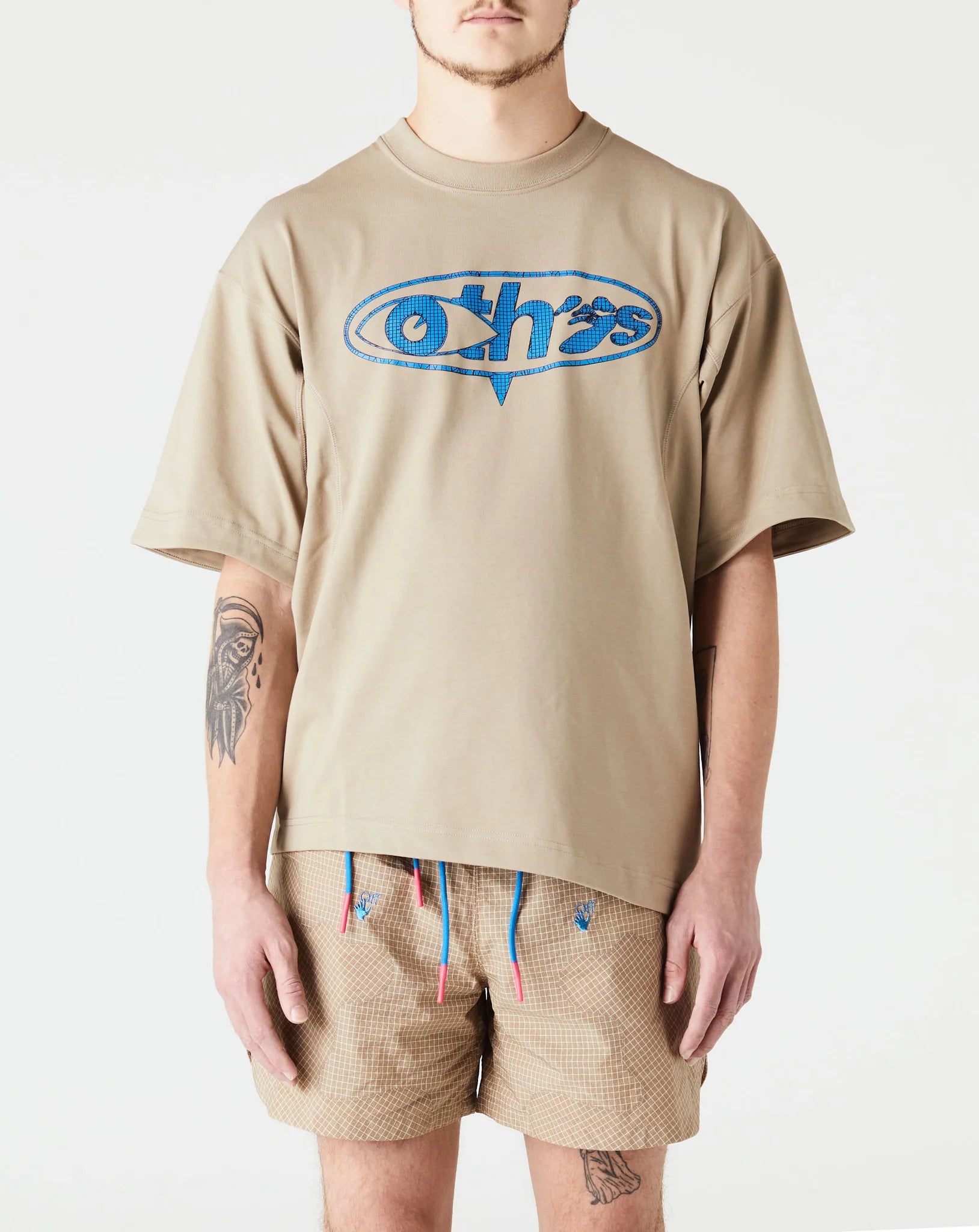 Nike X Off-White Graffiti Print Detail T-shirt ( Khaki ) Nike X Off-White Graffiti Print Detail T-shirt ( Khaki )