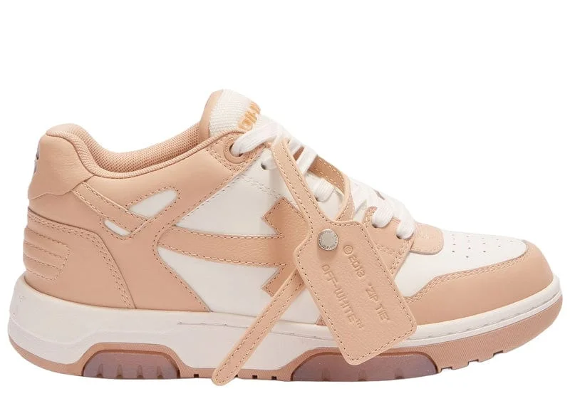 Off White Out Of Office Calf Leather Light Brown Sneaker
